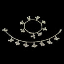 925 Sterling Silver Kids 2.0mm Box Chain Designer Bell Anklet - Style