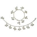 925 Sterling Silver Kids 2.0mm Box Chain Designer Bell Anklet - Style