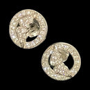 925 Sterling Silver CZ Studded Stud - Design