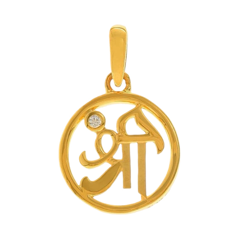 916 Gold Twenty Two Karat (22Kt) Hallmarked SRI Pendant - Style