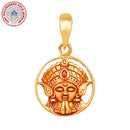 916 Gold Twenty Two Karat (22Kt) Hallmarked Ambe Matha Pendant - Style