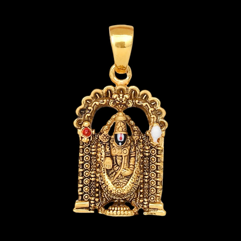 916 Gold Twenty Two Karat (22Kt) Hallmarked Balaji Pendant - Style