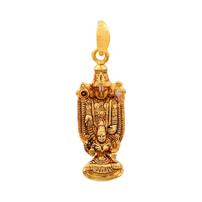 916 Gold Twenty Two Karat (22Kt) Hallmarked Balaji Pendant - Style