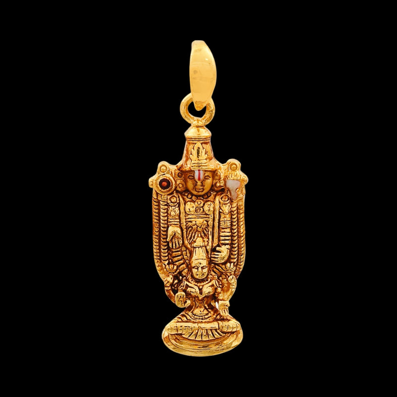 916 Gold Twenty Two Karat (22Kt) Hallmarked Balaji Pendant - Style