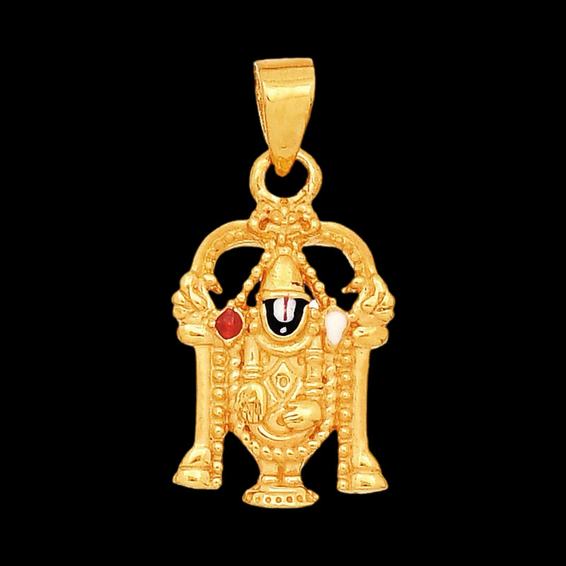 916 Gold Twenty Two Karat (22Kt) Hallmarked Balaji Pendant - Style