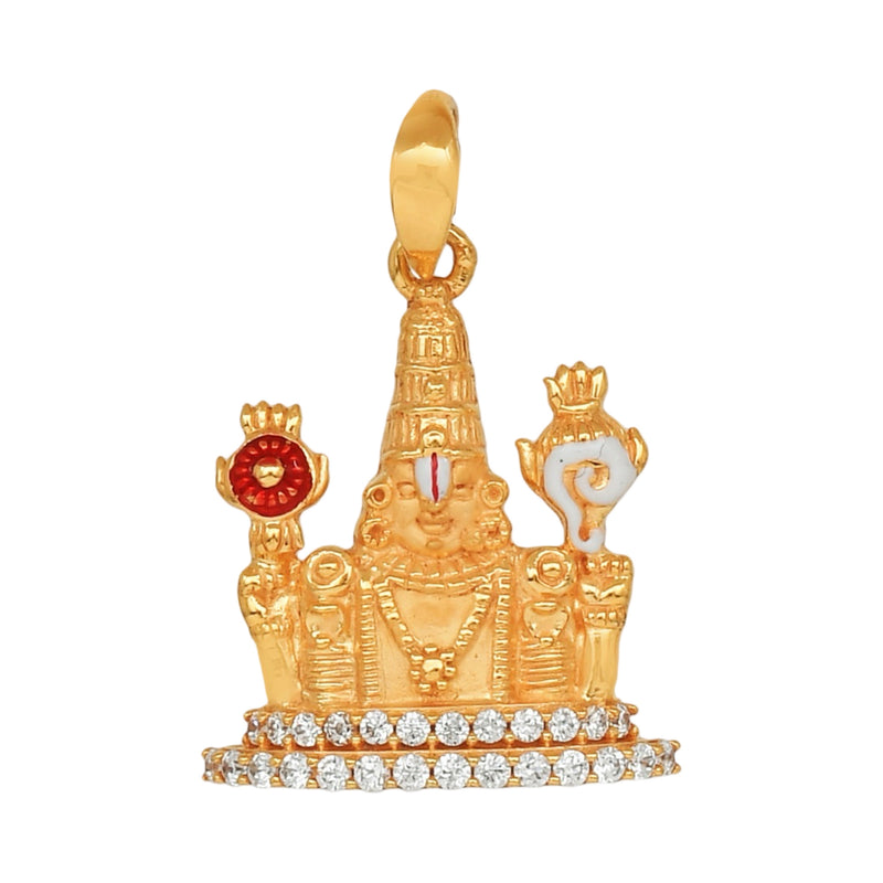 916 Gold Twenty Two Karat (22Kt) Hallmarked Balaji Pendant - Style