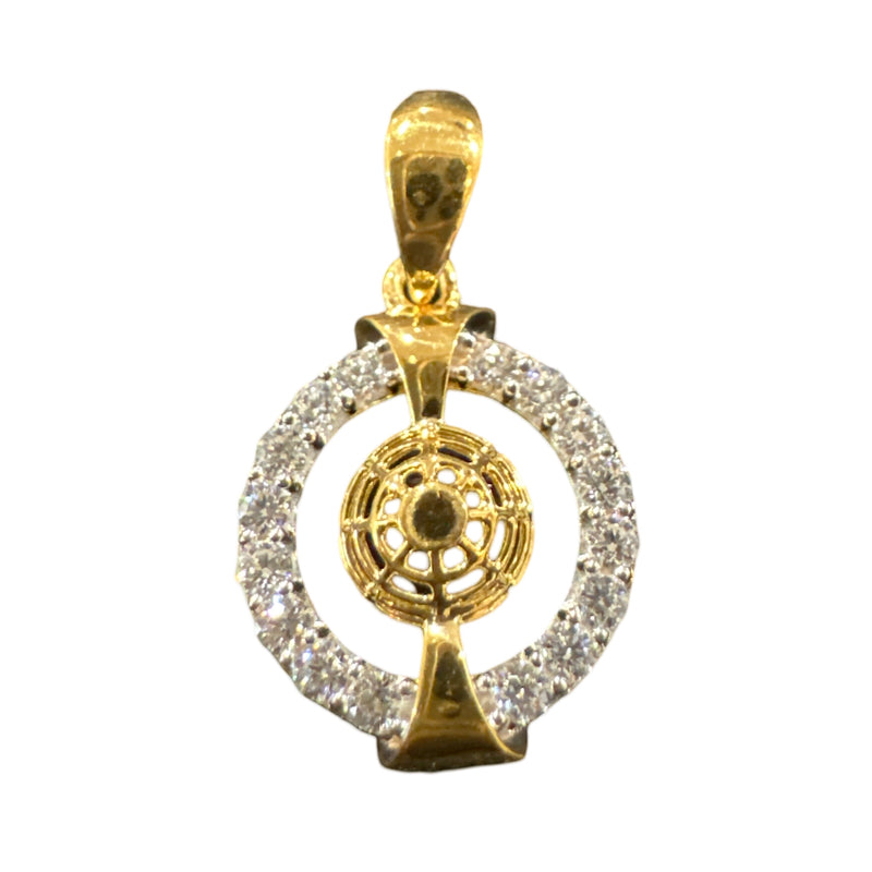 916 Gold Twenty Two Karat (22Kt) Hallmarked Designer Pendant - Style