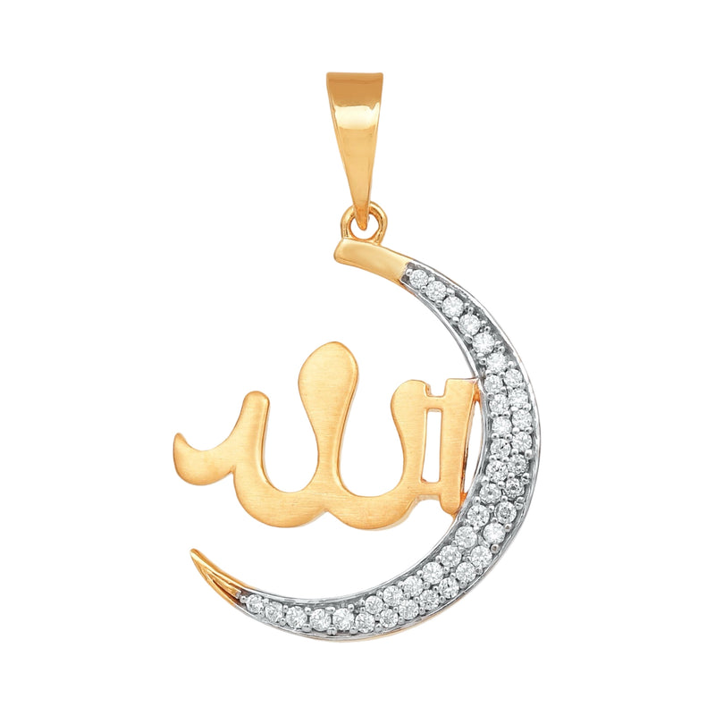 916 Gold Twenty Two Karat (22Kt) Hallmarked Islamic Pendant - Style