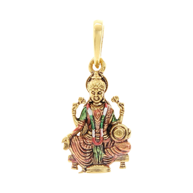 916 Gold Twenty Two Karat (22Kt) Hallmarked Lakshmi Matha Pendant - Style