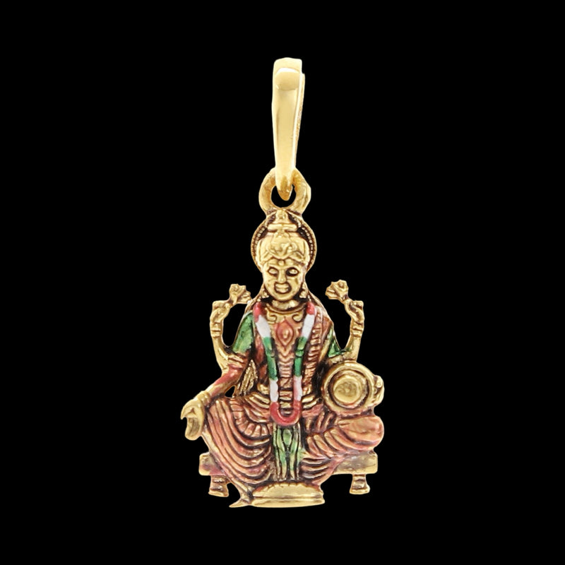 916 Gold Twenty Two Karat (22Kt) Hallmarked Lakshmi Matha Pendant - Style