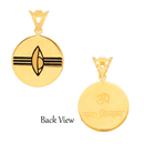 916 Gold Twenty Two Karat (22Kt) Hallmarked Shiva Pendant - Style