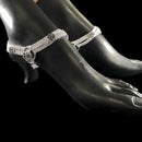 700 Silver Bridal / Party Anklet with Enamel & Stones - Style