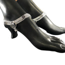 700 Silver Bridal / Party Anklet with Enamel & Stones - Style