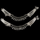 700 Silver Bridal / Party Anklet with Enamel & Stones - Style