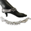700 Silver Bridal / Party Anklet with Enamel & Stones - Style