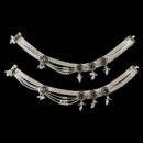 700 Silver Bridal / Party Anklet with Enamel & Stones - Style