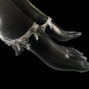 700 Silver Bridal / Party Anklet with Enamel & Stones - Style