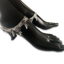 700 Silver Bridal / Party Anklet with Enamel & Stones - Style