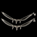 700 Silver Bridal / Party Anklet with Enamel & Stones - Style