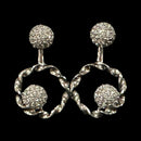 925 Sterling Silver CZ Studded Earrings / Jhumki - Design