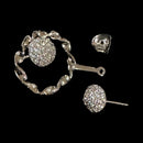 925 Sterling Silver CZ Studded Earrings / Jhumki - Design