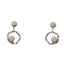 925 Sterling Silver CZ Studded Earrings / Jhumki - Design