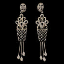 925 Sterling Silver CZ Studded Earrings / Jhumki - Design