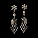 925 Sterling Silver CZ Studded Earrings / Jhumki - Design