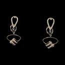 925 Sterling Silver CZ Studded Earrings / Jhumki - Design