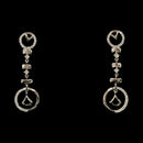 925 Sterling Silver CZ Studded Earrings / Jhumki - Design