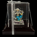 999 Pure Silver Antique Ganesha 3.0-inch Tall Idol / Statue / Murti (Figurine