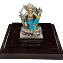 999 Pure Silver Antique Ganesha 3.0-inch Tall Idol / Statue / Murti (Figurine