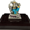 999 Pure Silver Antique Ganesha 3.0-inch Tall Idol / Statue / Murti (Figurine