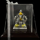 999 Pure Silver Antique Ganesha 3.0-inch Tall Idol / Statue / Murti (Figurine