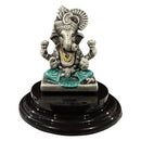 999 Pure Silver Antique Ganesha 2.25-inch Tall Idol / Statue / Murti (Figurine