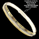 925 Sterling Silver Hallmarked Punjabi Sikh Designer Men Kada