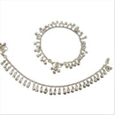 700 Silver Kids Traditional Bell Anklet - Style