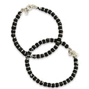 925 Sterling Silver New Born / Toddler Kids Black Beads Najariya - Style