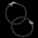 925 Sterling Silver New Born / Toddler Kids Black Beads Najariya - Style
