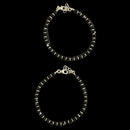 925 Sterling Silver New Born / Toddler Kids Black Beads Najariya - Style