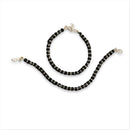 925 Sterling Silver New Born / Toddler Kids Black Beads Najariya - Style