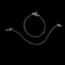 925 Sterling Silver New Born / Toddler Kids Black Beads Najariya - Style
