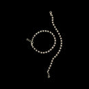 925 Sterling Silver New Born / Toddler Kids Black Beads Najariya - Style