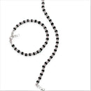 925 Sterling Silver New Born / Toddler Kids Black Beads Najariya - Style