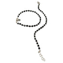 925 Sterling Silver New Born / Toddler Kids Black Beads Najariya - Style