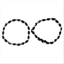 925 Sterling Silver New Born / Toddler Kids Black Beads Stretchable Najariya - Style