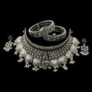 925 Sterling Silver Designer Necklace Set - Design