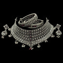 925 Sterling Silver Designer Necklace Set - Design