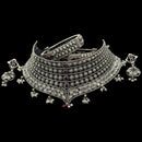 925 Sterling Silver Designer Necklace Set - Design