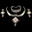 925 Sterling Silver Designer Necklace Set - Design